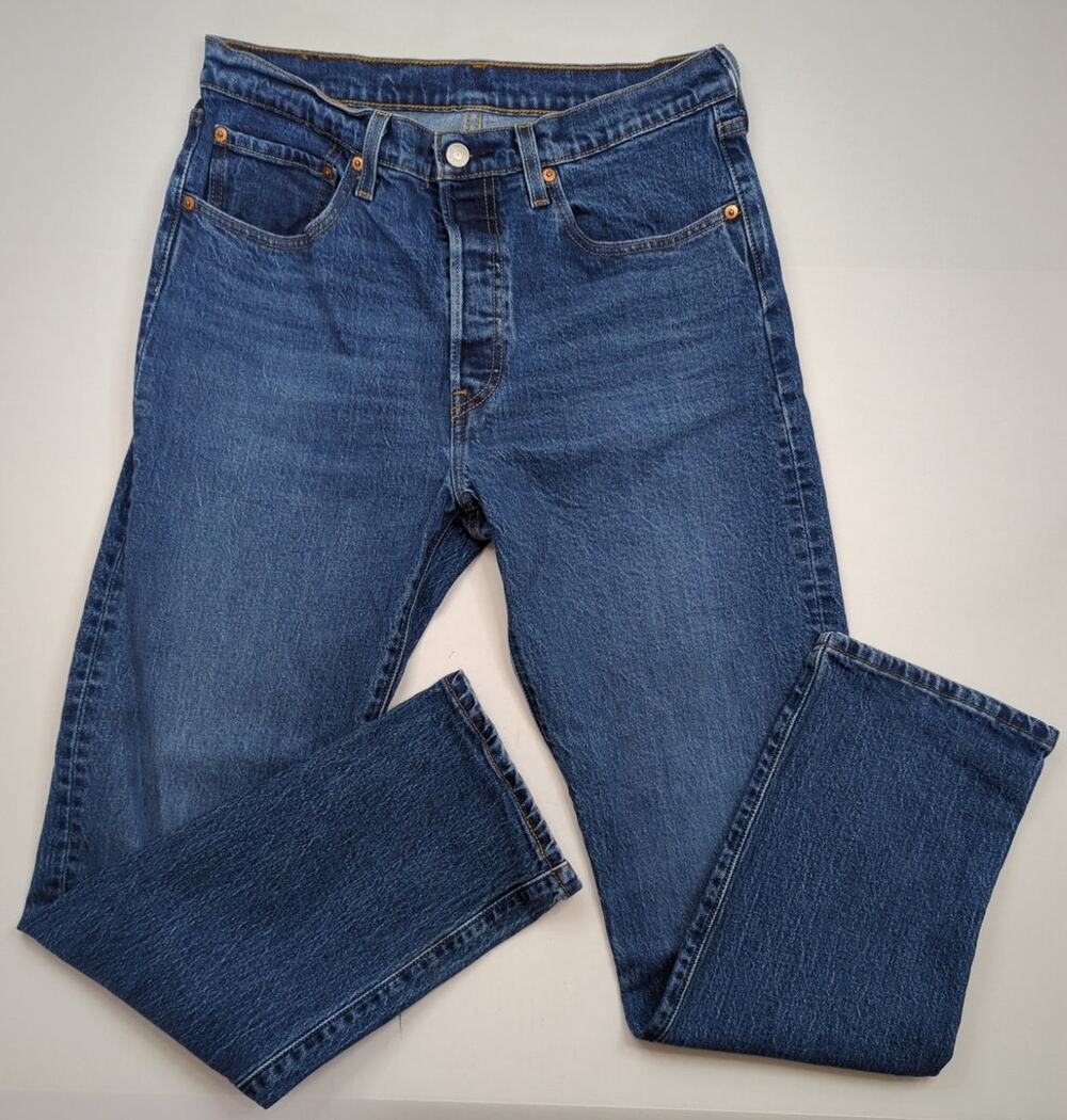VTG Levi's 501 XX Button Fly 30x30 (measures 29) Indigo Blue Denim Jeans 90's